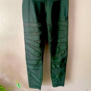 Lululemon Black mesh leggings. Size 8.
